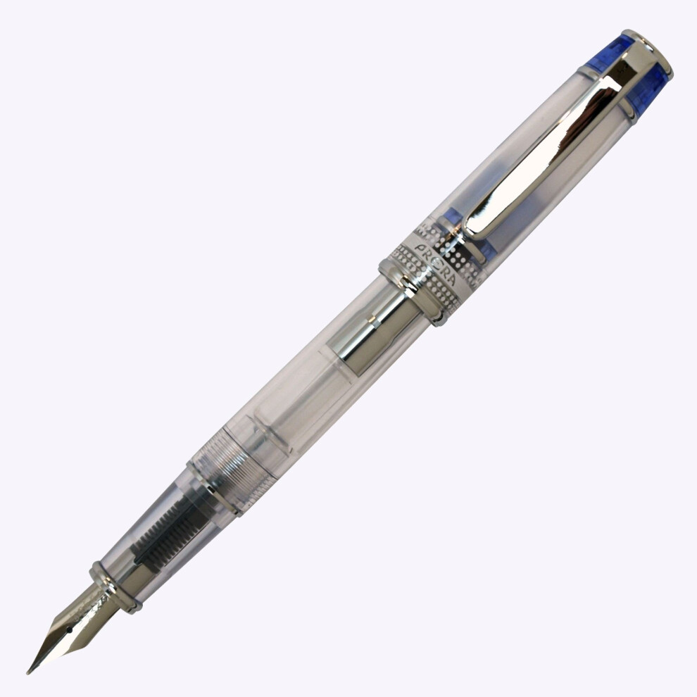 Pilot Prera Iro-Ai Medium-Nib Fountain Pen  Transparent Blue Body (FPRN-350R-TLM)