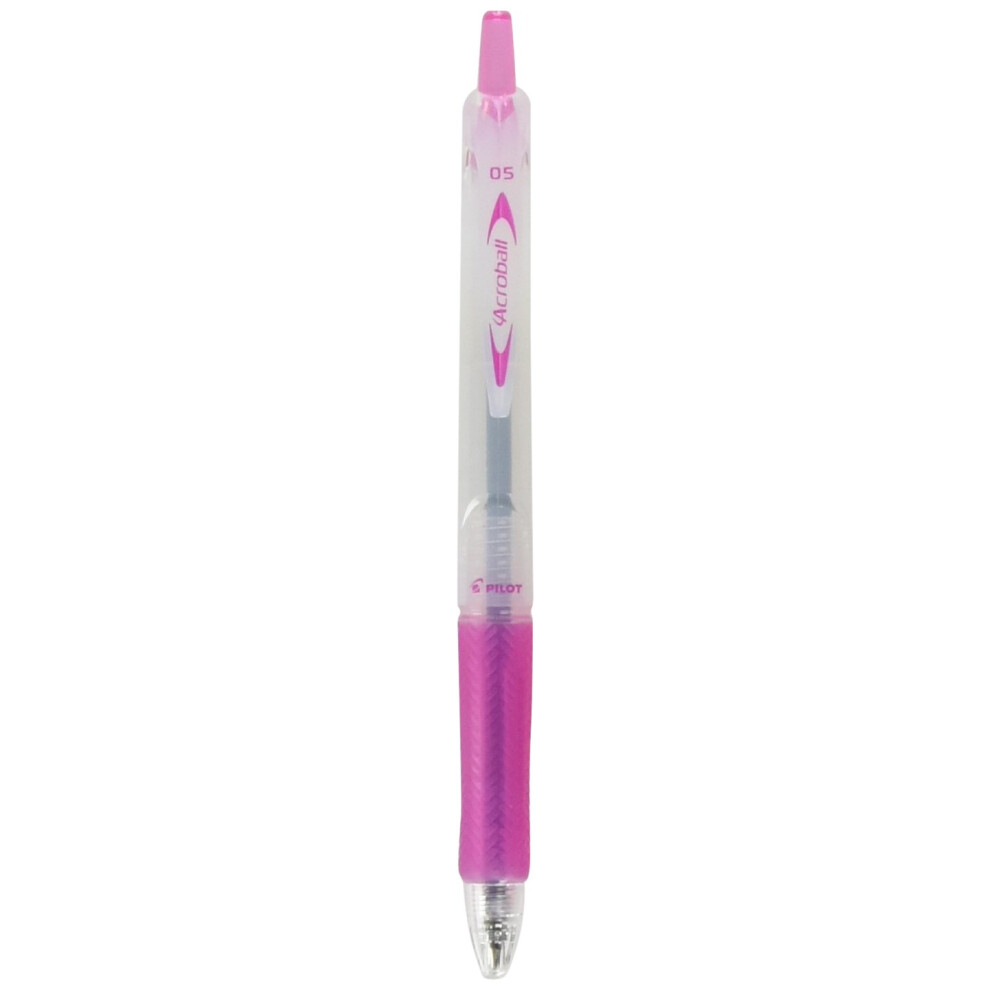 Pilot Acroball 150  Knock Ballpoint Pen  Extra Fine  Pink Body (BAB-15EF-PB)