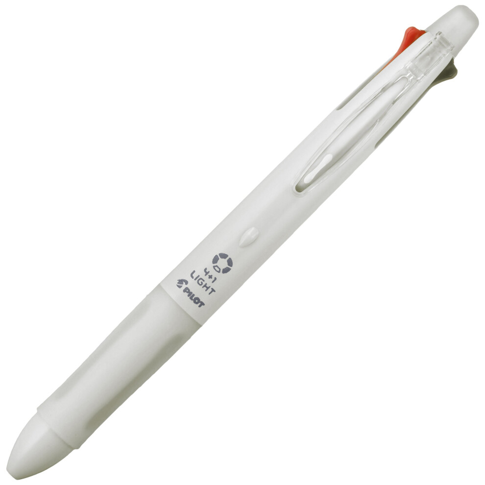 Pilot Multi Function Pen  Light  0.7mm Ballpoint Pen  0.5mm Mechanical Pencil  White (BKHL-50R-W)