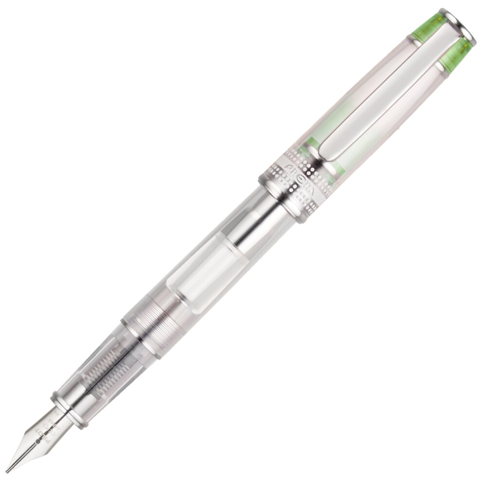 Pilot Prera Iro-Ai Calligraphy-Nib Transparent  Green Body Fountain Pen (FPRN-350R-TLGCM)