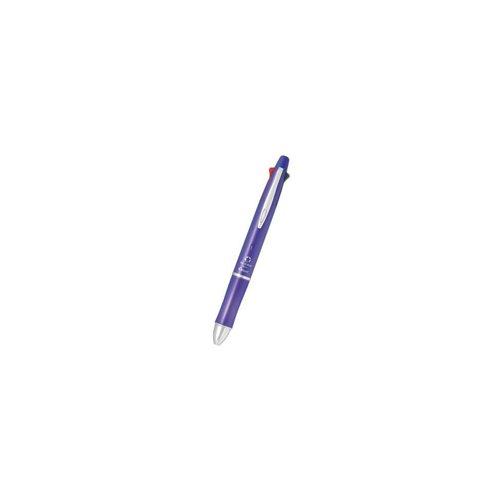 Pilot Dr. Grip 41 4 Color 0.5 mm Ballpoint Multi Pen 0.5 mm Pencil - Series I - Lavender