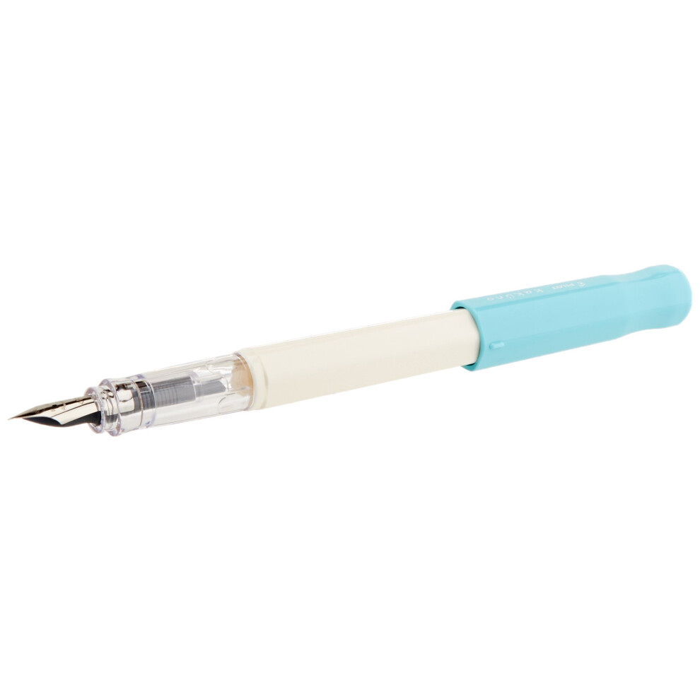 Pilot Kakuno Fine-Nib Fountain Pen  White Body Soft Blue Cap Body (FKA-1SR-SLF)