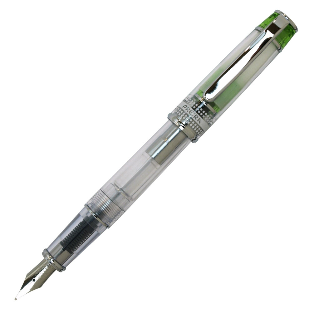 Pilot Prera Iro-Ai Medium-Nib Transparent Green Body Fountain Pen (FPRN-350R-TLGM)