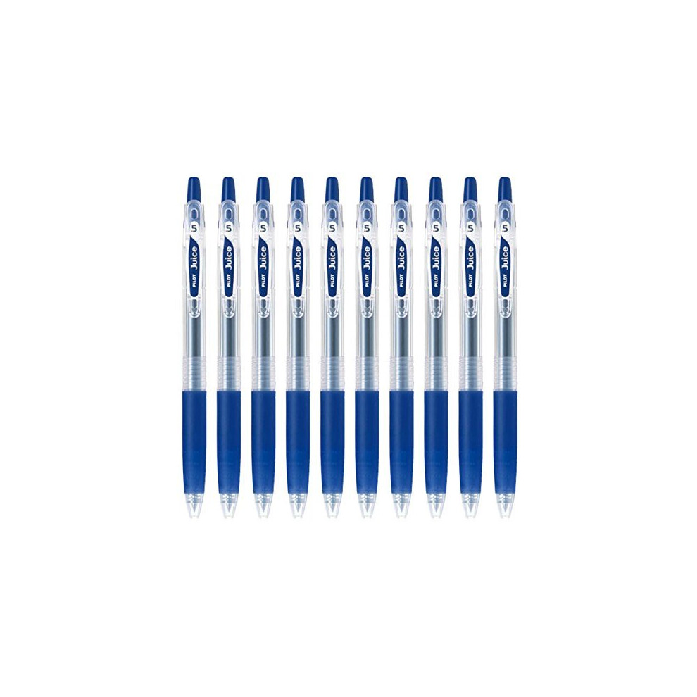 Pilot Juice 0.5mm Gel Ink Ballpoint Pen  Blue Black Ink  Value Set of 10