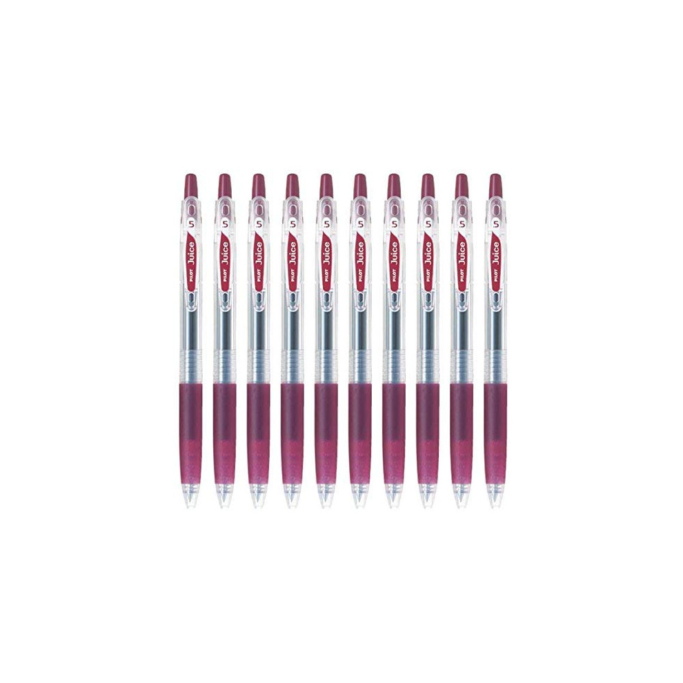 Pilot Juice 0.5mm Gel Ink Ballpoint Pen  Dark Red Ink  Value Set