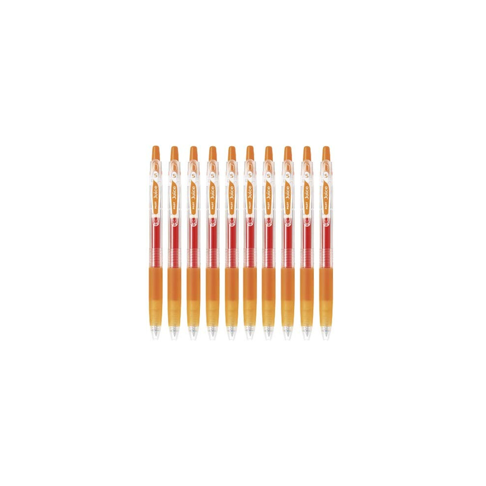 Pilot Juice 0.5mm Gel Ink Ballpoint Pen  Orange Ink  Value Set