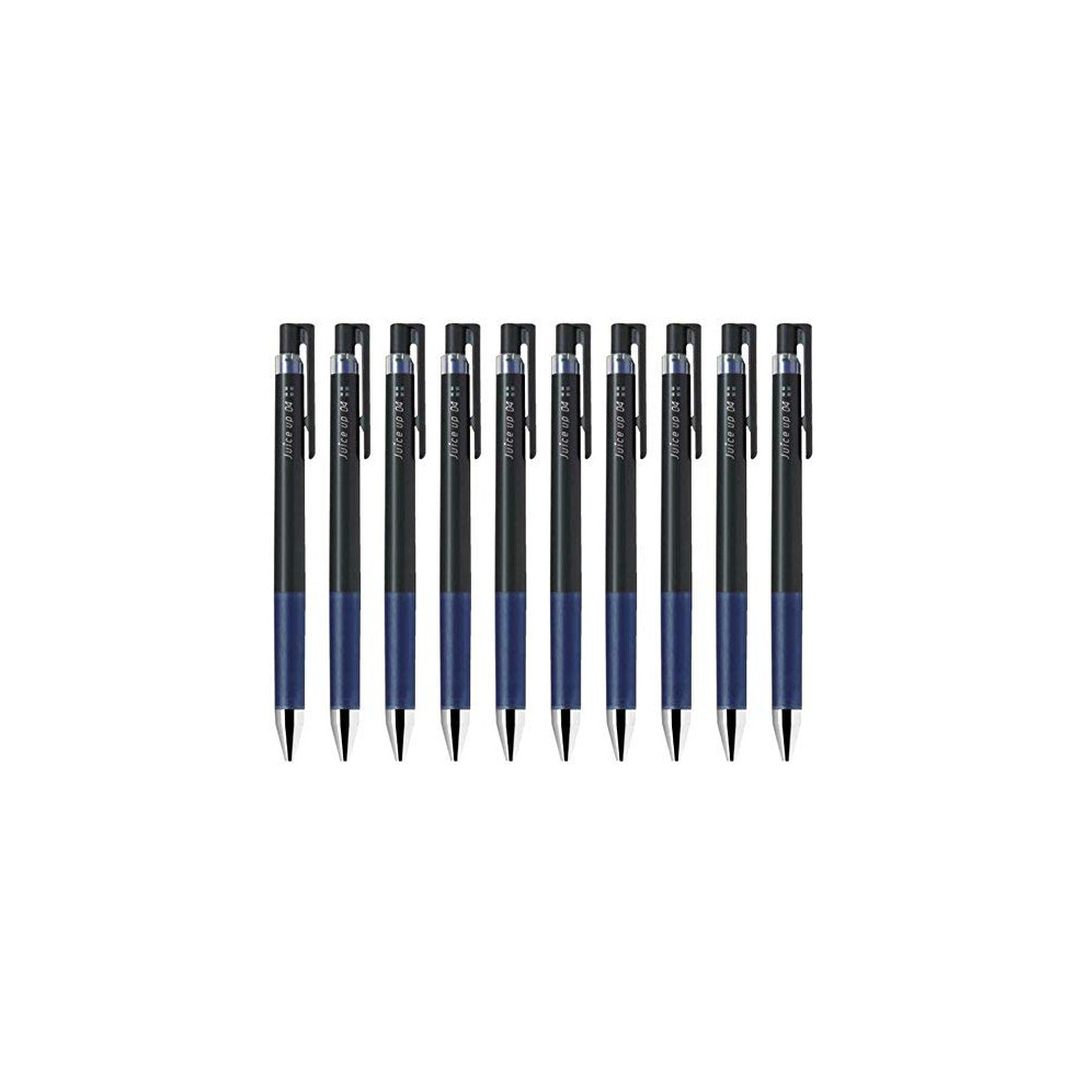 Pilot juice up 04 Retractable Gel Ink Pen  Ultra Fine Point 0.4mm  Blue Black Ink  Value Set of 10