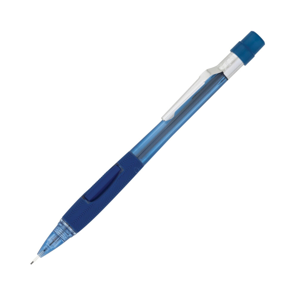 Pentel Quicker-Clicker Mechanical Pencil  0.7 mm  Transparent Blue