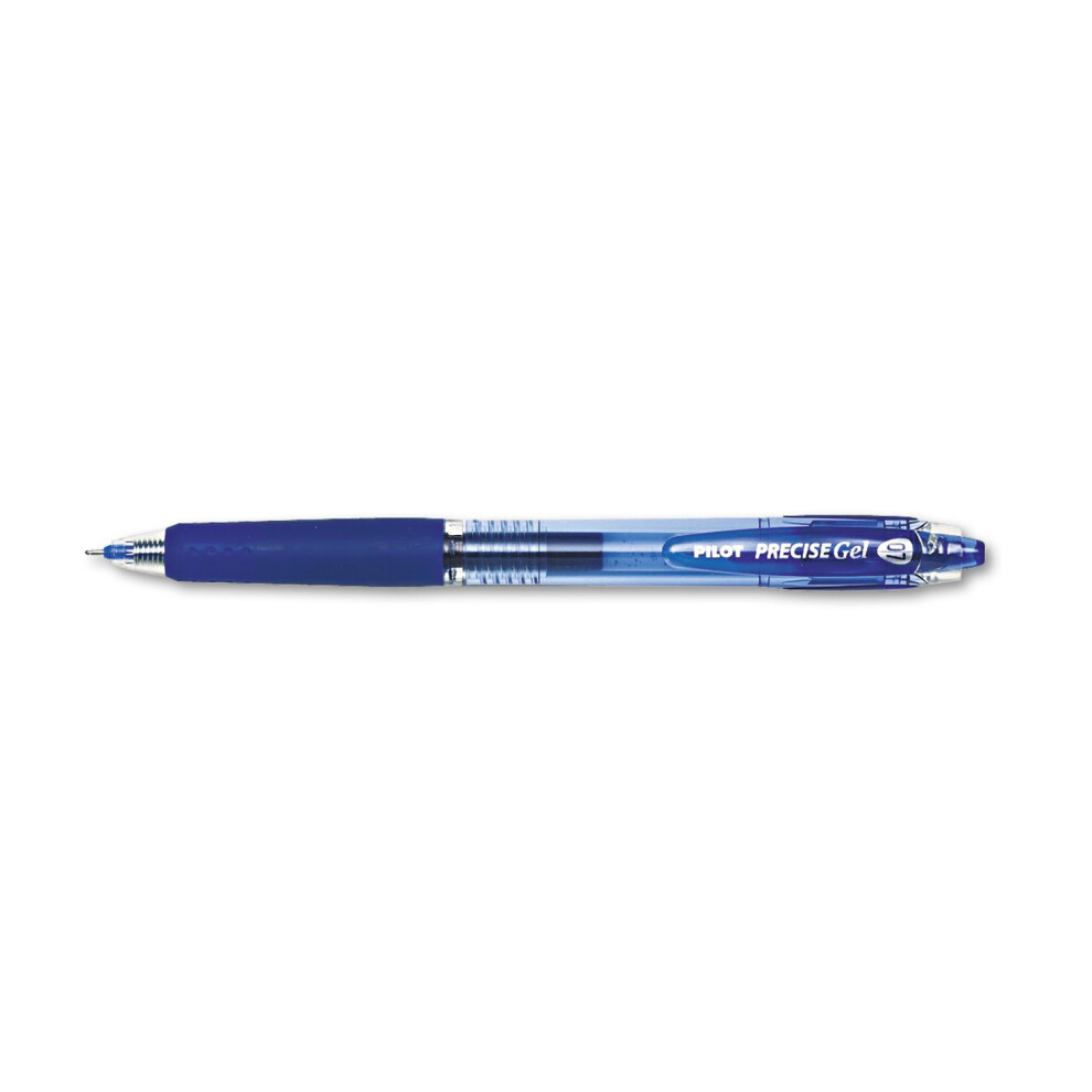 Pilot Precise Gel BeGreen RT Roller Ball Pen  Blue Ink  0.7mm  Dozen (15002)