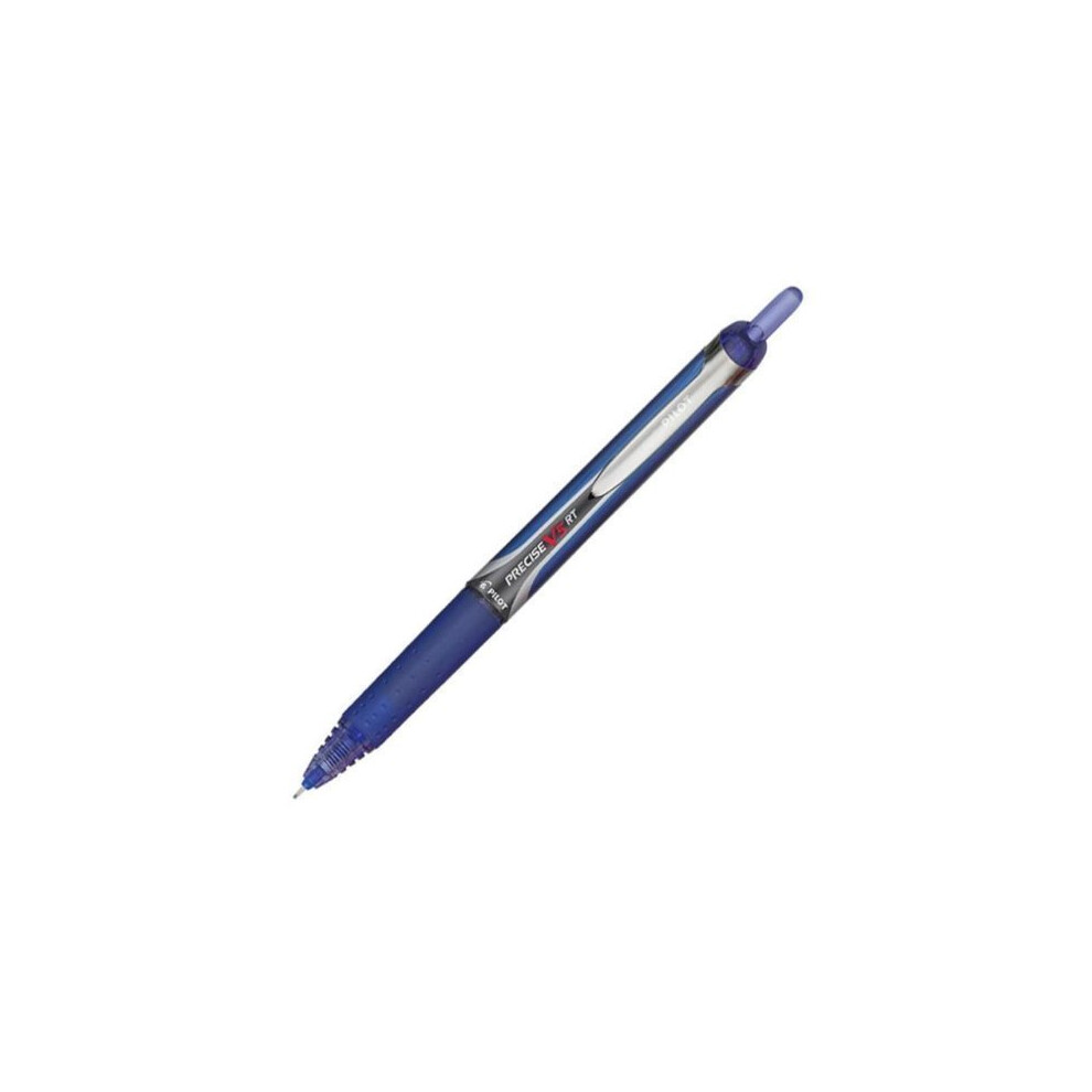 Pilot Precise V5 RT Retractable Rolling Ball Pens  Extra Fine Point  Blue Ink  Dozen Box