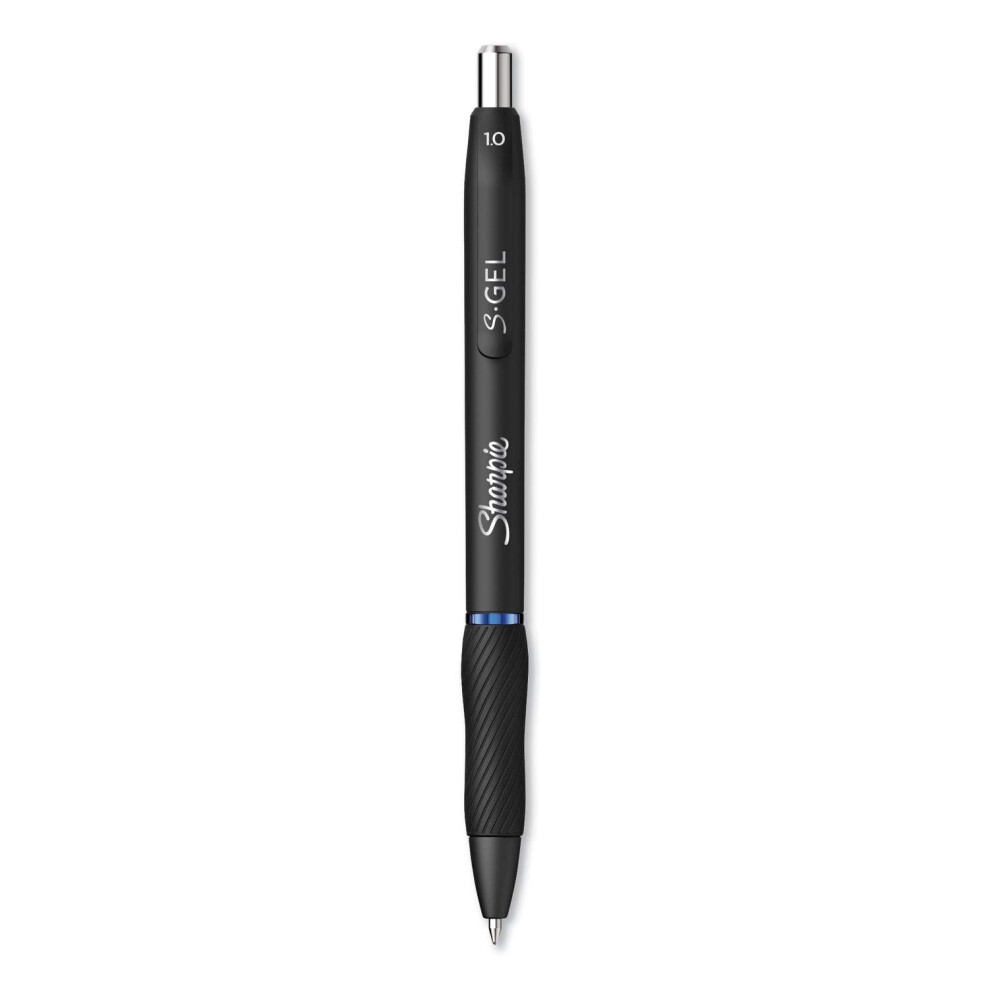 Sharpie S-Gel 2096127 S-Gel Retractable Gel Pen  Bold 1 mm  Blue Ink  Black Barrel  36/Pack