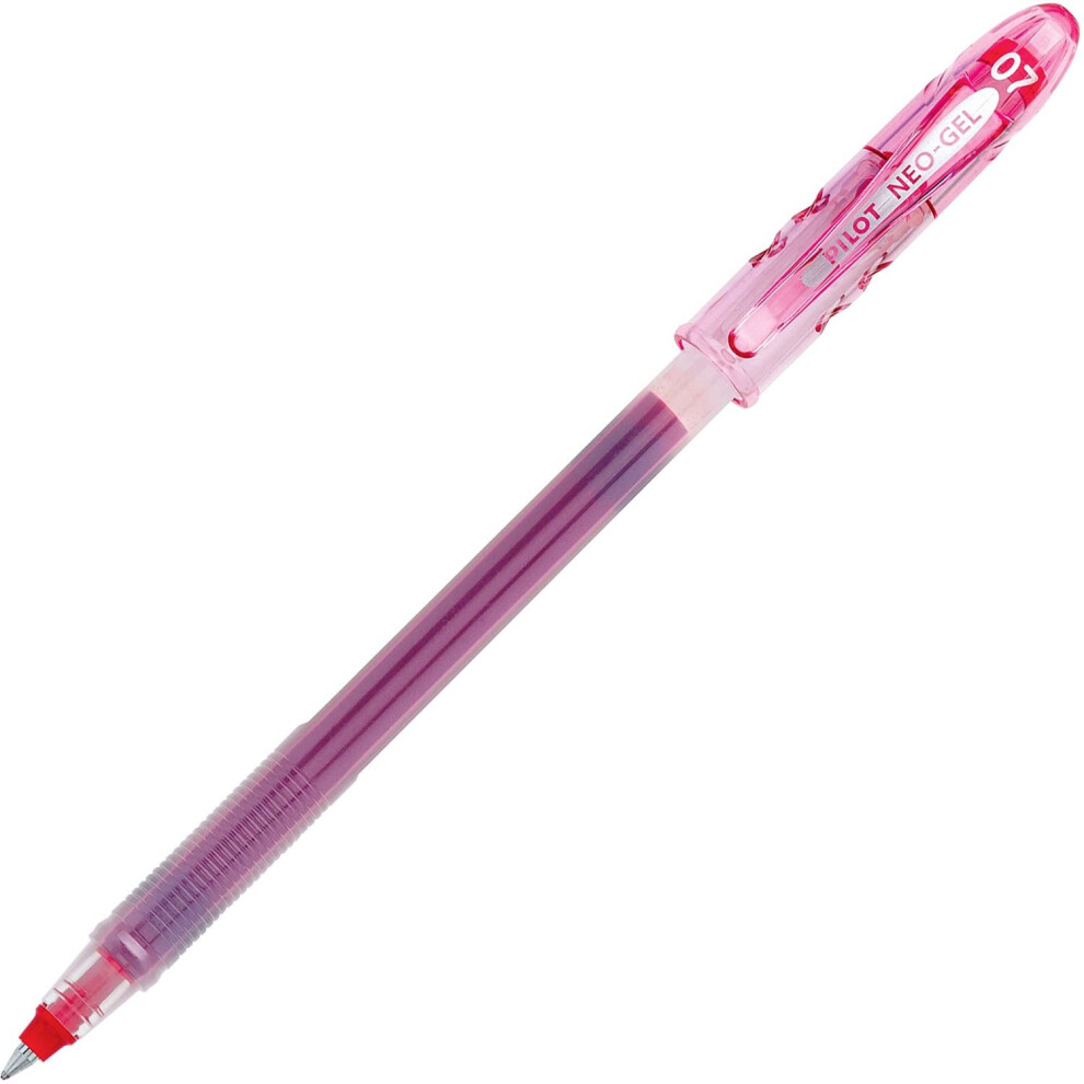 Pilot Corporation 14003 Rollerball Gel Pen .7mm Nonrefillable Clear Barrel Red Ink