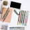 Uni-Ball Uni-Ball EYE UB-157 Rollerball Στυλό 0.7mm [Συσκευασία 10 τμχ] Ένα από κάθε χρώμα 5