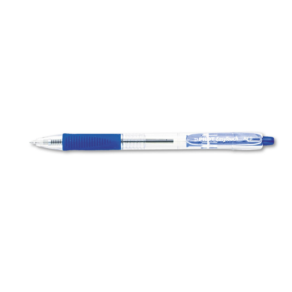 Pilot 32221 Ballpoint Pen Retract./Refill. 1DZ Medium Pt CL/Blue Ink