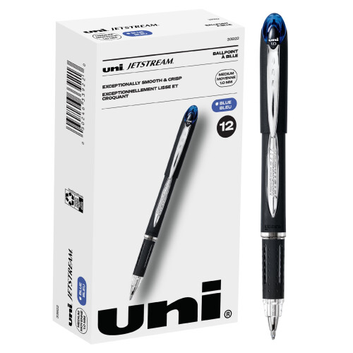 Uni-Ball uni-ball Jetstream Bold Point Rollerball-Stift, 1 schwarzer Tintenstift (33924PP)