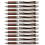 Pentel Pentel EnerGel RTX Αναδιπλούμενο Στυλό Gel, (0.7mm) Μεταλλική Μύτη, Καφέ Μελάνι, 12 τεμάχια (BL77-E) 1