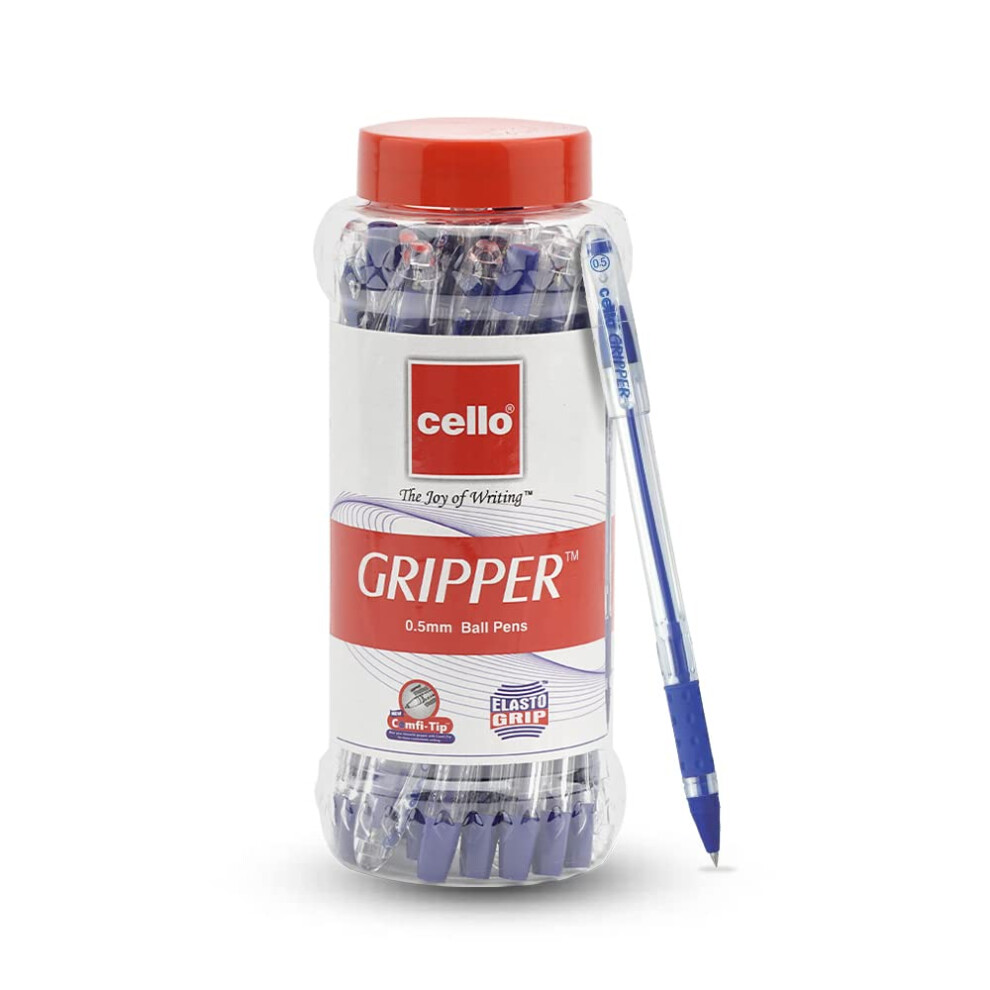 Cello Gripper Ball Pen Set - Pack of 25 (Blue)