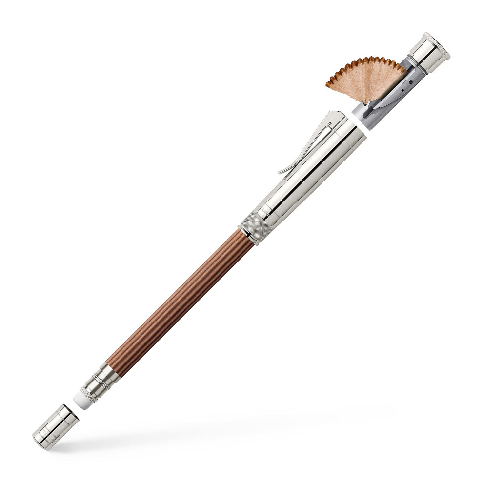 Graf von Faber-Castell Magnum Platinum Plated Perfect Pencil - Brown