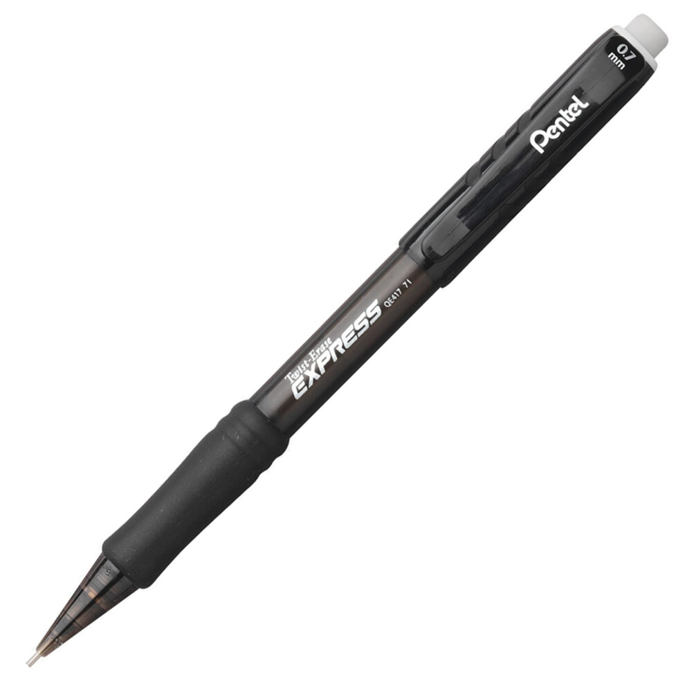 Pentel Twist-Erase Express Mechanical Pencil  0.7 mm  Black Barrel