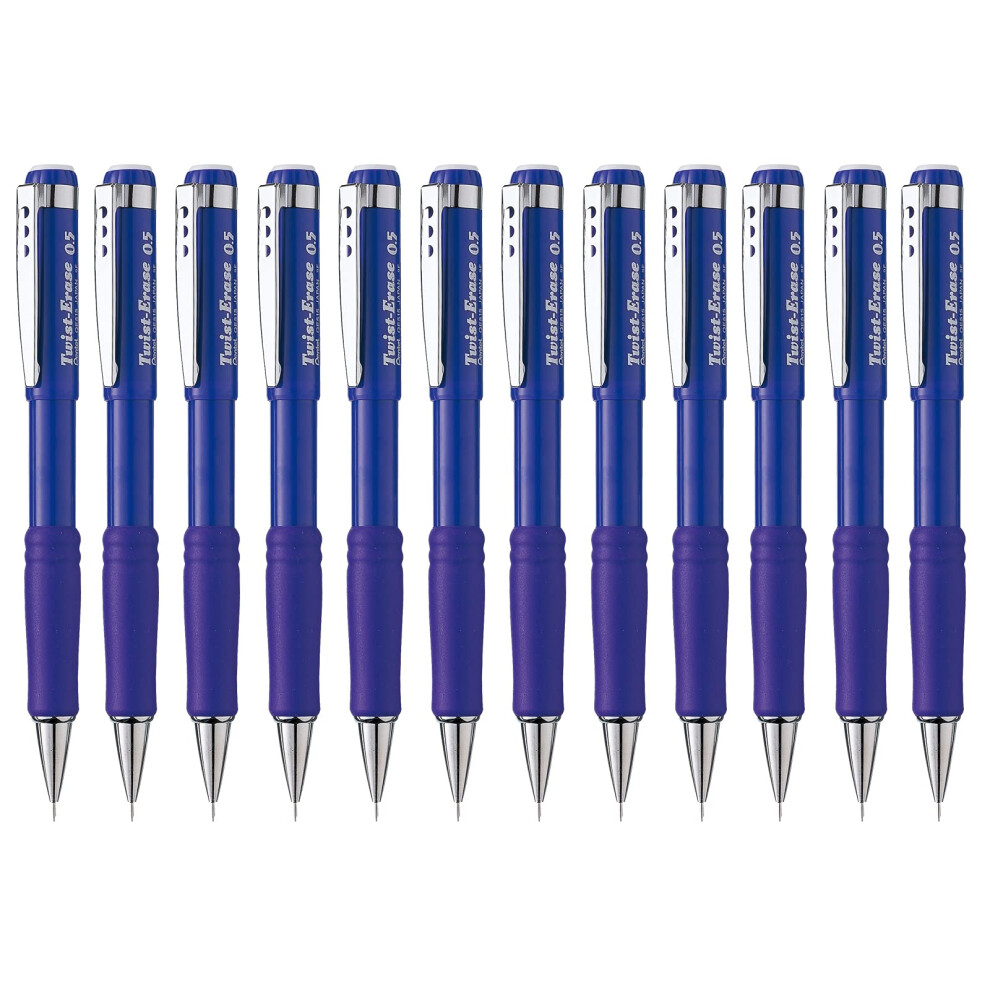 Pentel Twist-Erase III Mechanical Pencil (0.5mm)  Violet Barrel