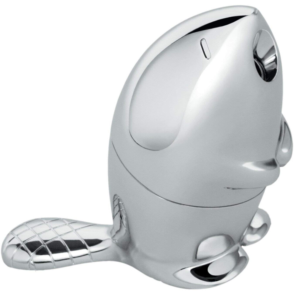 Alessi | Kastor RT02 - Design Pencil Sharpener  Chromed Zamak  Mirror Polished