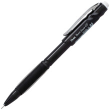 Pentel Twist-Erase GT 0.5mm Mechanical Pencil Transparent Black barrel Box of 12 (QE205A)