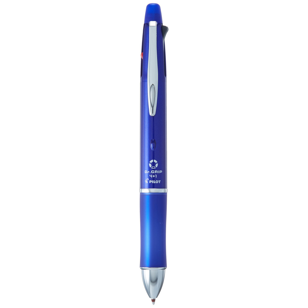 Pilot Dr. Grip 4+1  4 Color 0.7 mm Ballpoint Multi Pen & 0.5 mm Mechanical Pencil - Blue Body (BKHDF1SFN-L)