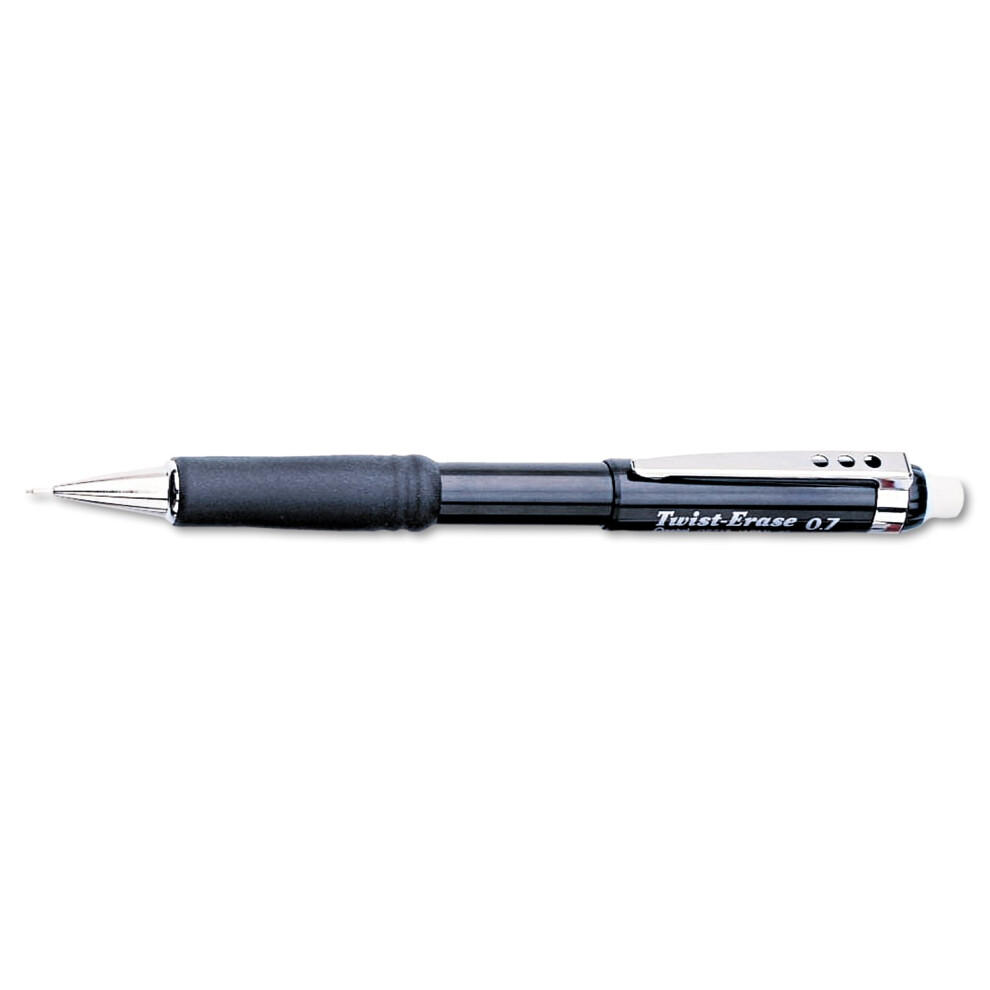 Pentel Twist-Erase III Automatic Pencil  0.7 mm  Black