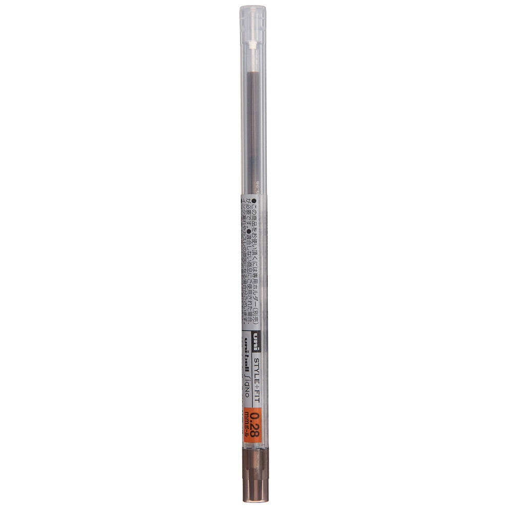 Uni Stylefit Gel Ballpoint Pen Refill  0.28mm  Brown Black (UMR10928.22)