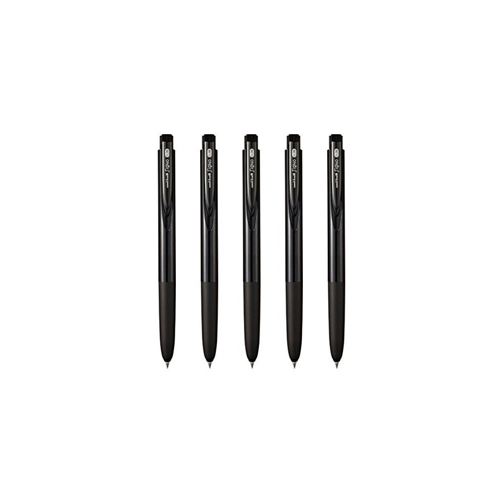 Uni-ball Signo RT1 Retractable Gel Ink Pen  Ultra Micro Point 0.28mm  Rubber Grip  Black Ink  UMN-155-28  Value Set of 5