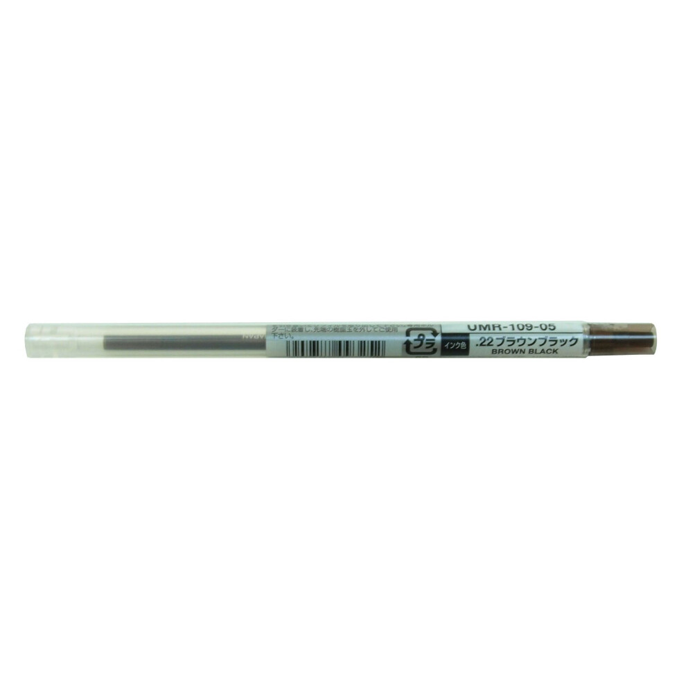 Uni StyleFit Gel Ballpoint Pen Refill  0.5mm  Brown Black (UMR10905.22)