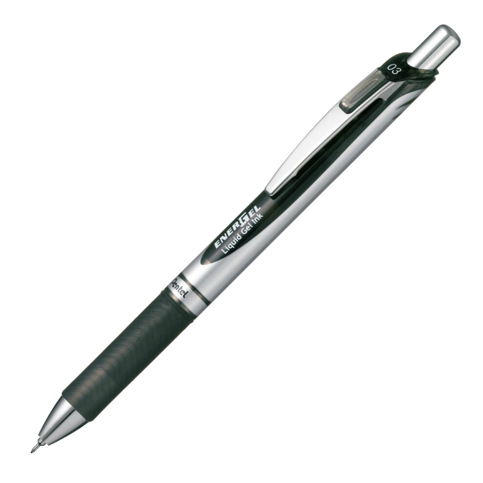 Pentel BLN73-A Retractable EnerGel Gel Ballpoint Pen  0.3mm  Black