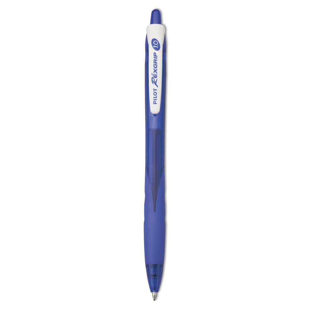 Pilot 32371 RexGrip BeGreen Retractable Ball Point Pen  Blue Ink  1mm  Dozen