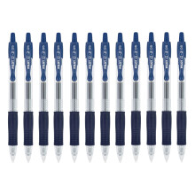 Pilot G2 Retractable Gel Pens, Extra Fine Point, Navy Ink, 0.5 mm, 12/Pack (13974)