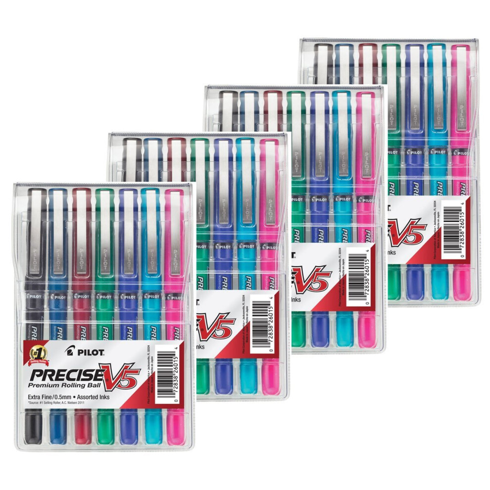 Pilot Precise V5 Stick Rolling Ball Pens  Total 28 Pens