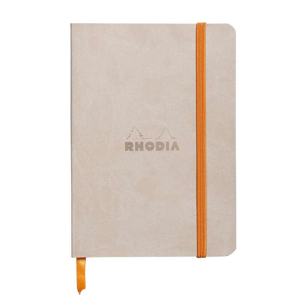 Rhodia Rhodiarama SoftCover Notebook - 72 Lined Sheets - 4 x 5 1/2 - Beige Cover-image-OPC-PFNDRTT-NEW