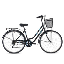 (15 Inch ) Tiger Vintage Ladies Heritage Bike 700c Black