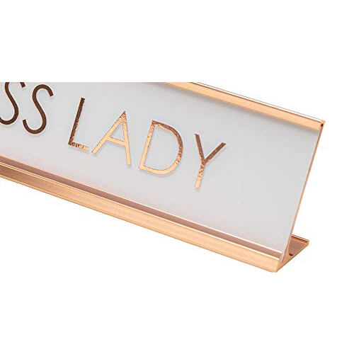 Qualitäts Boss Lady Rose Gold Tischschild 1