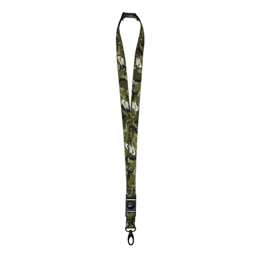 Nike NS2008 925 Premium Lanyard Olive Black/White