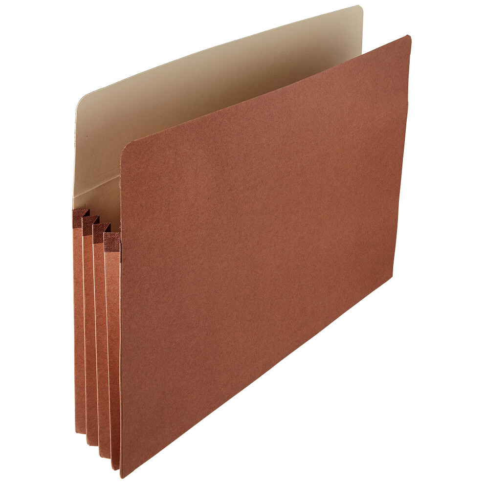 Amazon Basics Expanding File Pocket Folder Organizer  Letter Size  3.5-Inch Expansion  25-Pack  9.5 x 11.75 Inches  Brown