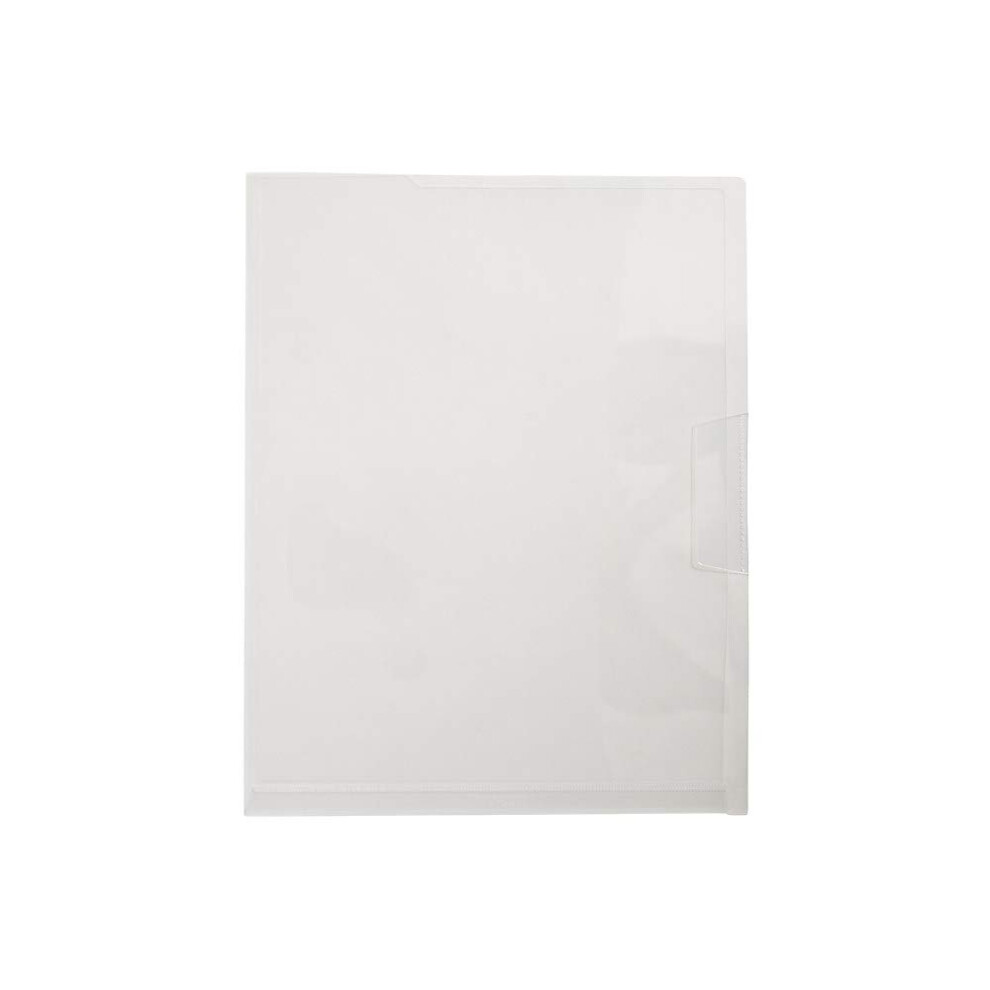 Staples 493308 Poly File Jackets Letter Size Clear 5/Pack (36054)