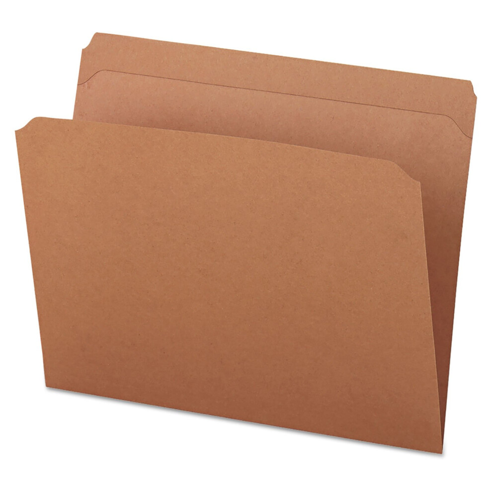 Universal 16130 Kraft File Folders  Straight Cut  Top Tab  Letter  Kraft  100/Box