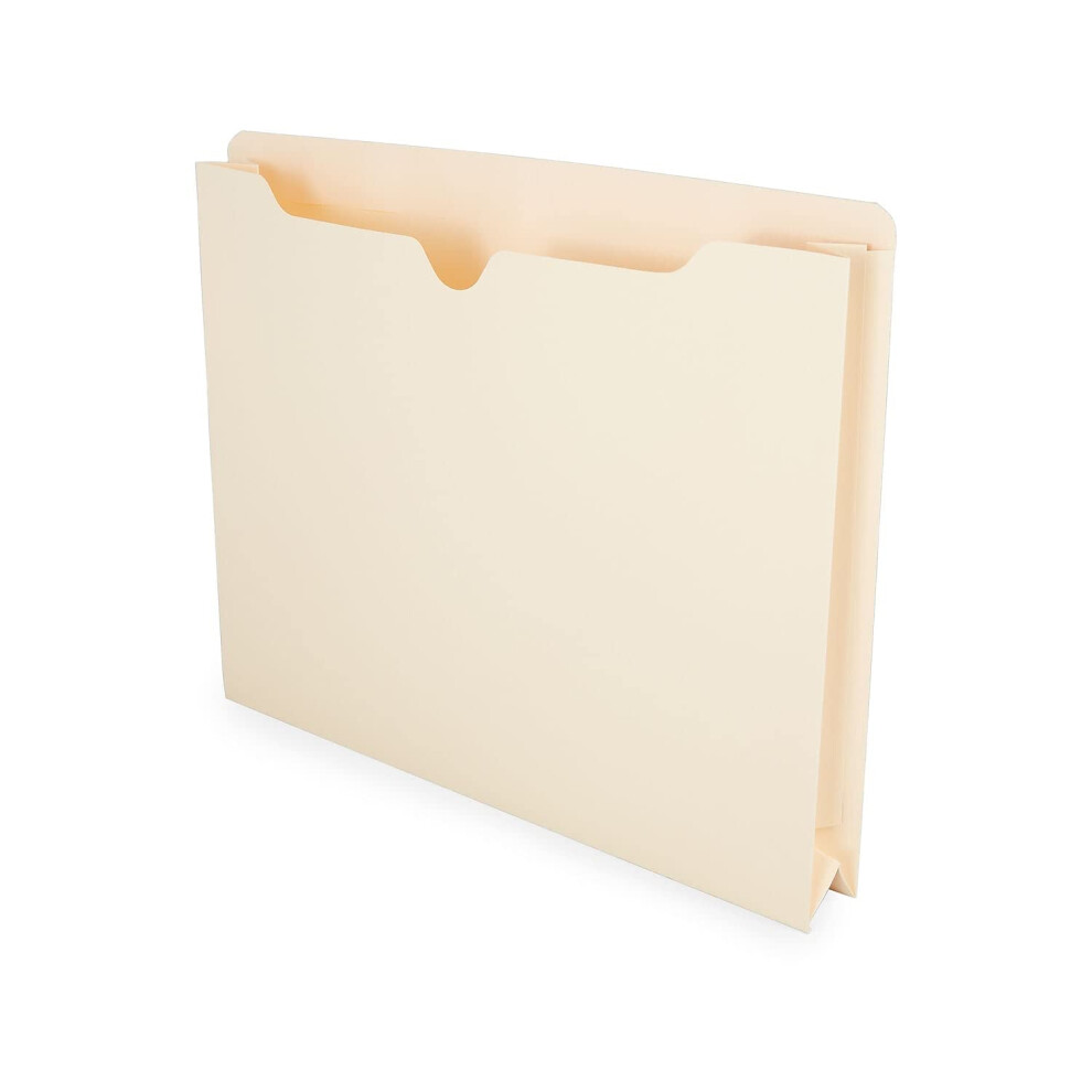 Staples 440373 File Jackets with Reinforced Tab 2-Inch Expansion Letter Size Manila 50/BX