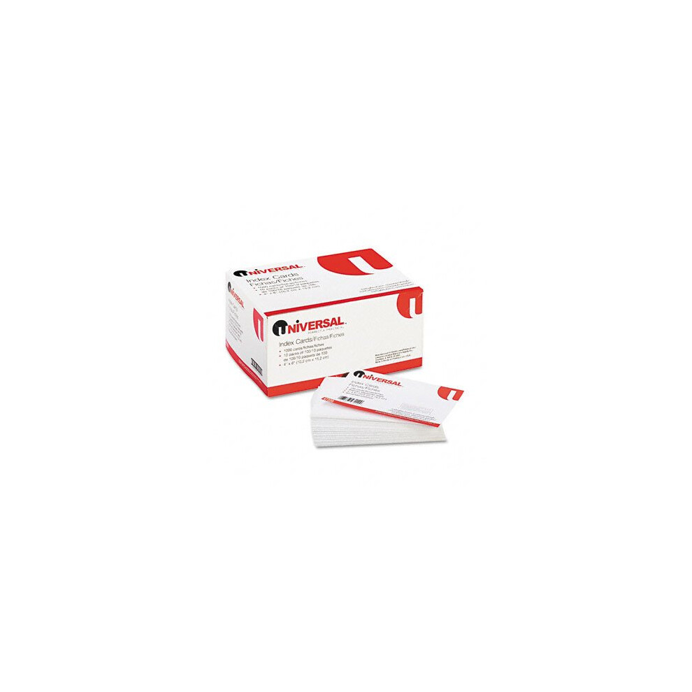 Unruled Index Cards  4 x 6  White  100 per Pack [Set of 5]