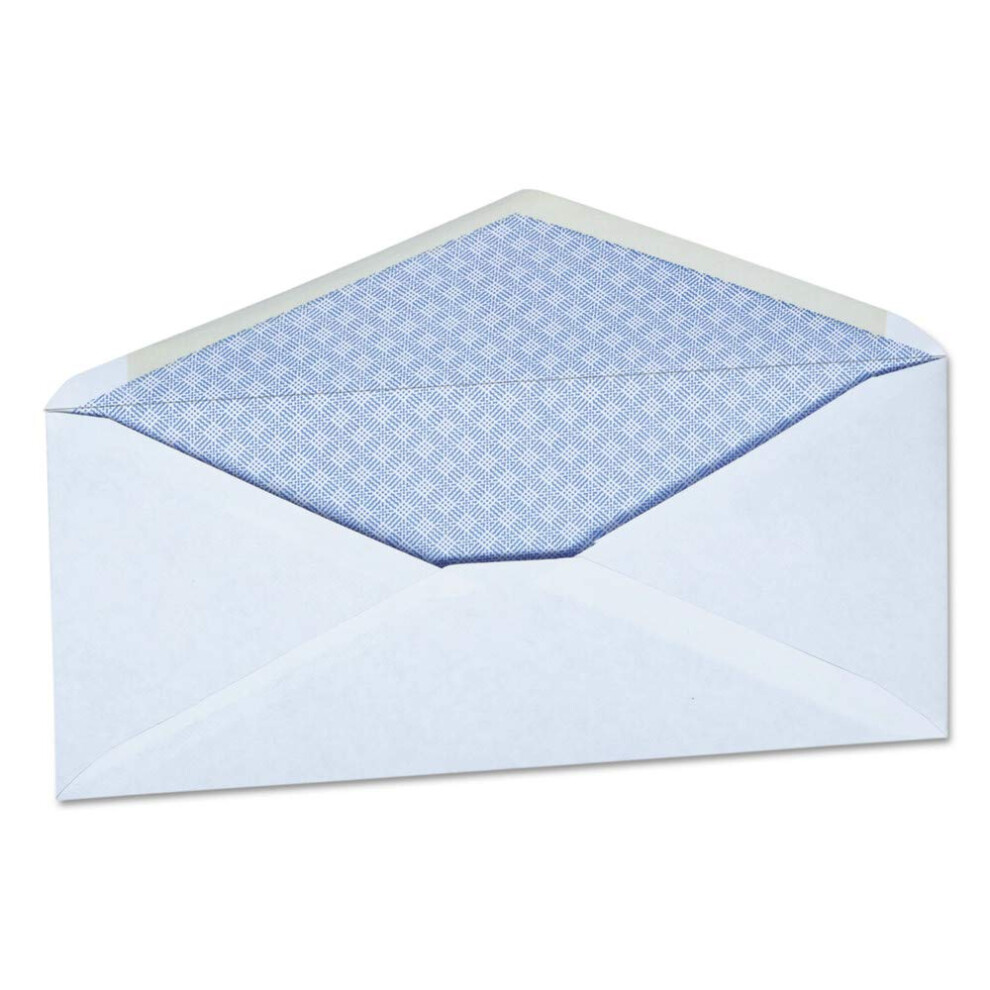 Universal UNV35202 #10 Monarch Flap Open-Side Security Tint Gummed Business Envelope - White (500/Box)