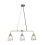 Litecraft Ingrid 3-Light Ceiling Pendant Bar - Antique Brass (60621344) | Adjustable Drop 1