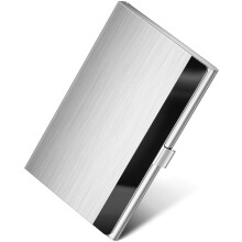 MaxGear Metalen Visitekaart Houder voor Mannen & Vrouwen, Slimme Pocket Visitekaart Wallet