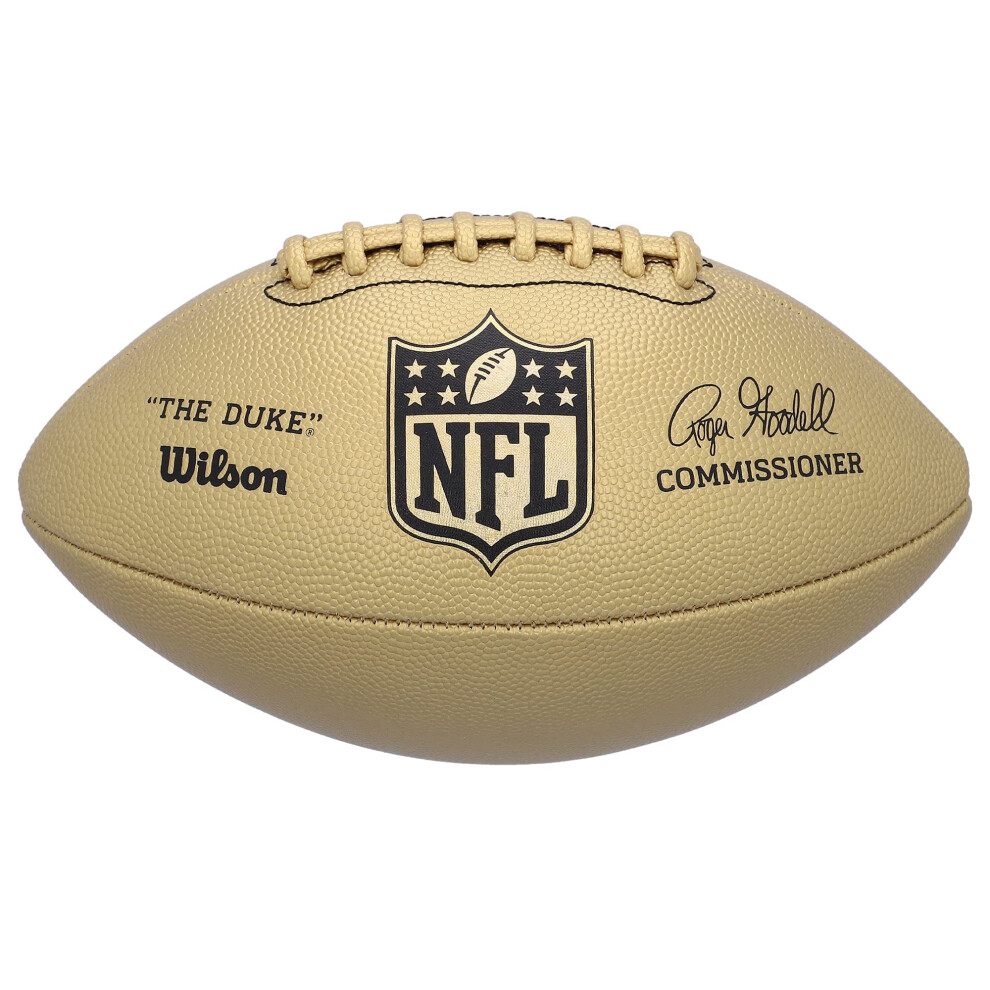 Wilson The Duke NFL Metallic Edition Football - Official Size  Gold