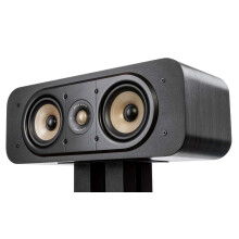 Polk ES30BLK — Cassa centrale nera, tweeter 2,5 cm, 2 woofer 13,3 cm per home cinema Hi-Fi