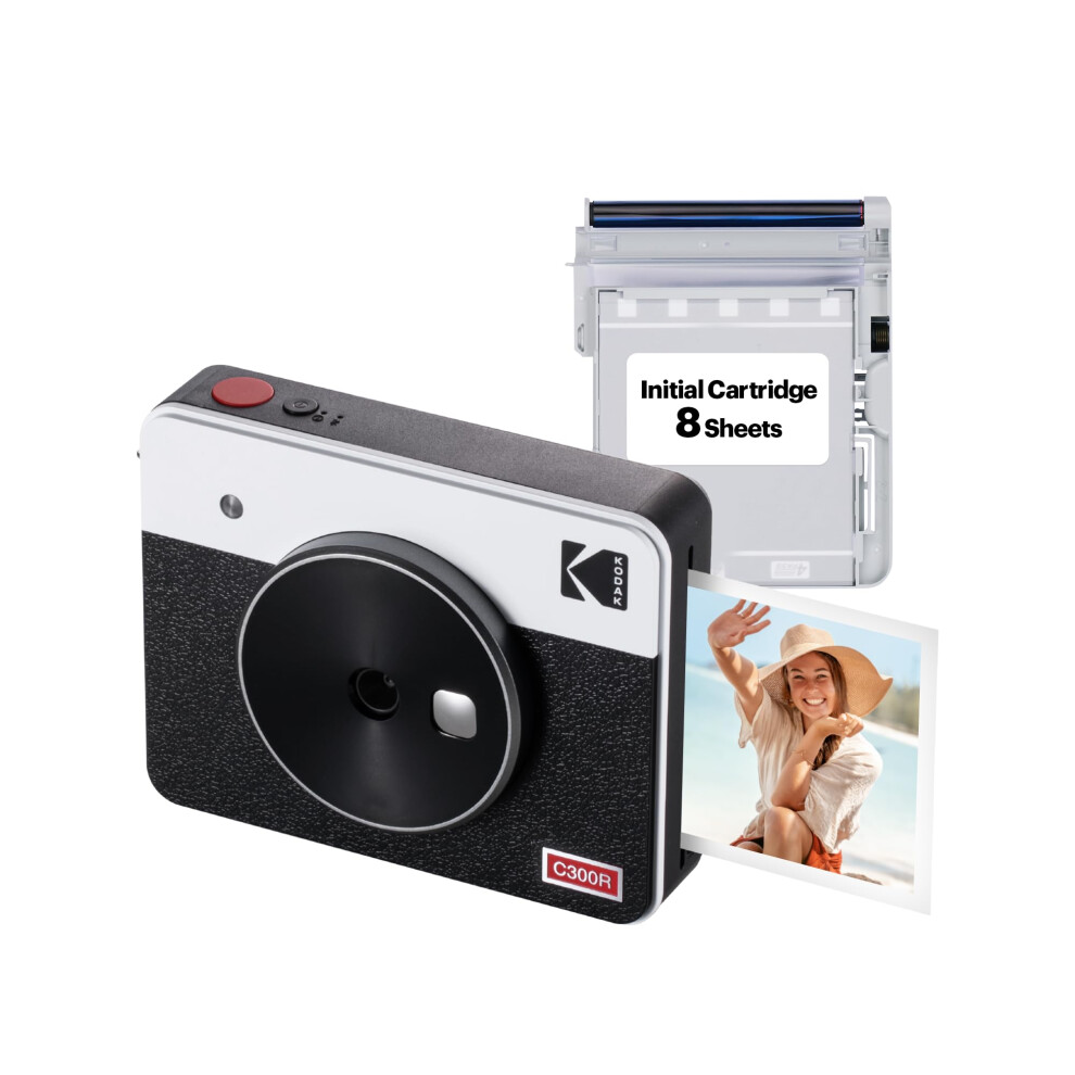 KODAK Mini Shot 3 Retro 4PASS 2-in-1 Instant Digital Camera and Photo Printer (3x3 inches)